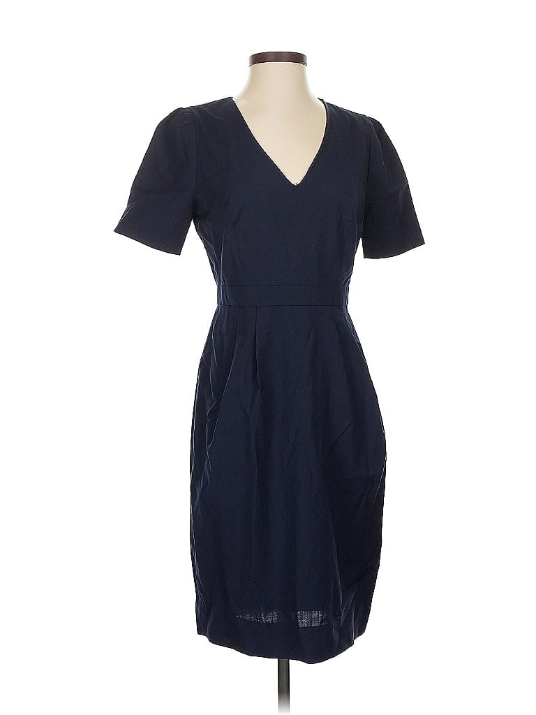 Pre-owned J.crew Factory Store Casual Dress In Blue