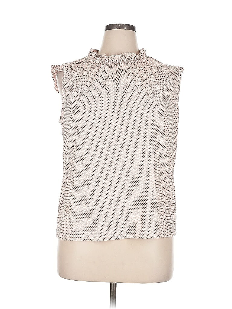 Pre-owned Adrianna Papell Sleeveless Blouse In Brown