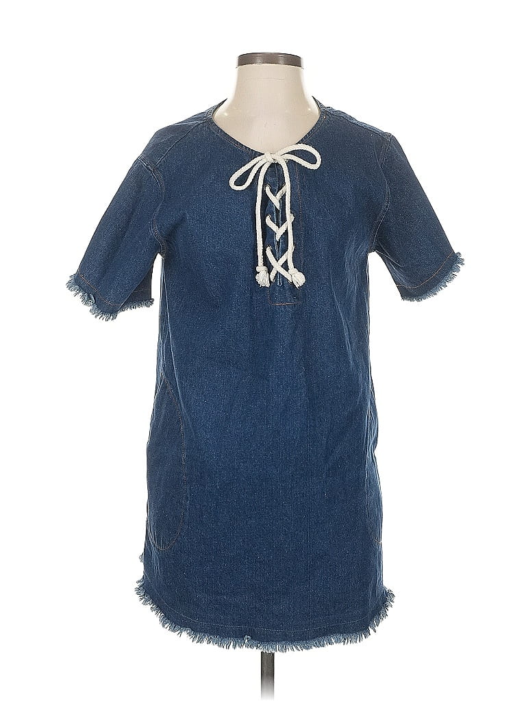 Pre-owned Astr Casual Dress In Blue