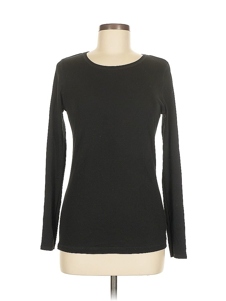 Pre-owned Cynthia Rowley Tjx Long Sleeve T-shirt In Black