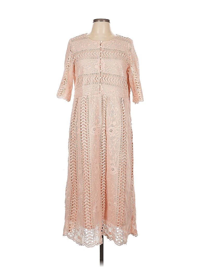 Pre-owned Orange Creek Casual Dress In Pink