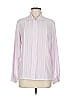 Charter Club 100% Polyester Stripes Pink Long Sleeve Blouse Size 6 - photo 1