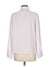 Charter Club 100% Polyester Stripes Pink Long Sleeve Blouse Size 6 - photo 2