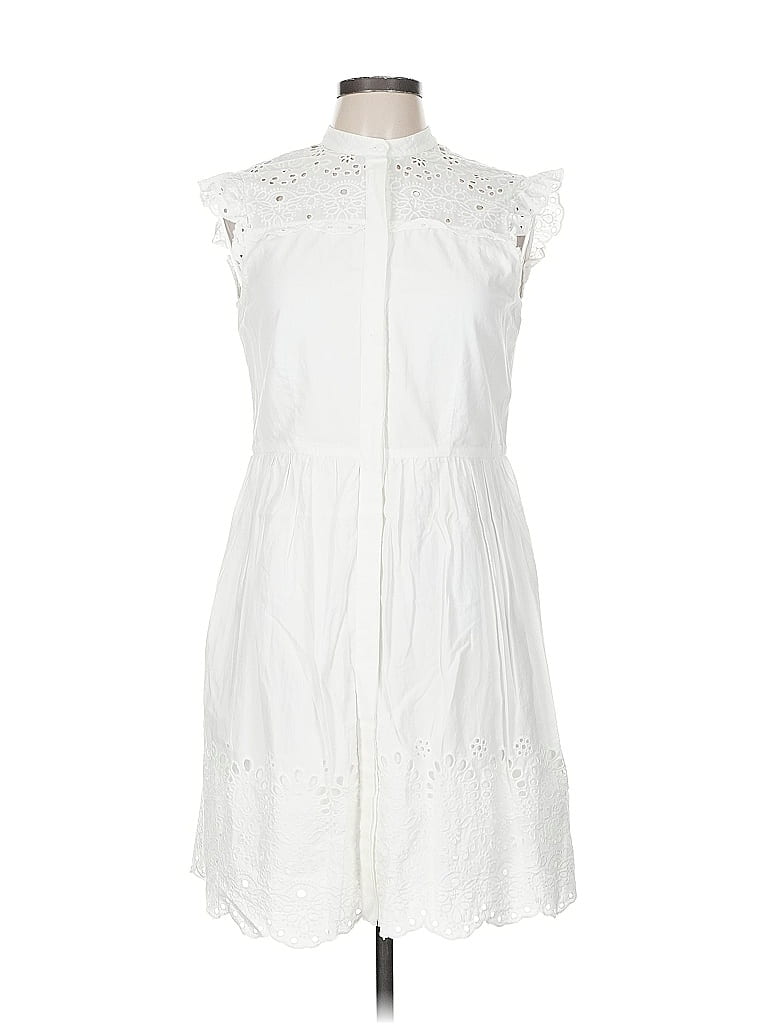 Pre-owned H&m Casual Dress In White
