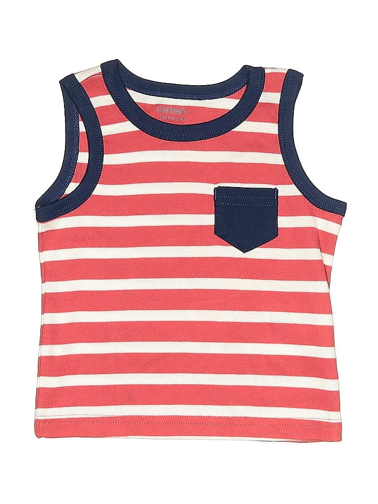 Pre-owned Just One You Made By Carter's Babies' Sleeveless T-shirt In Red