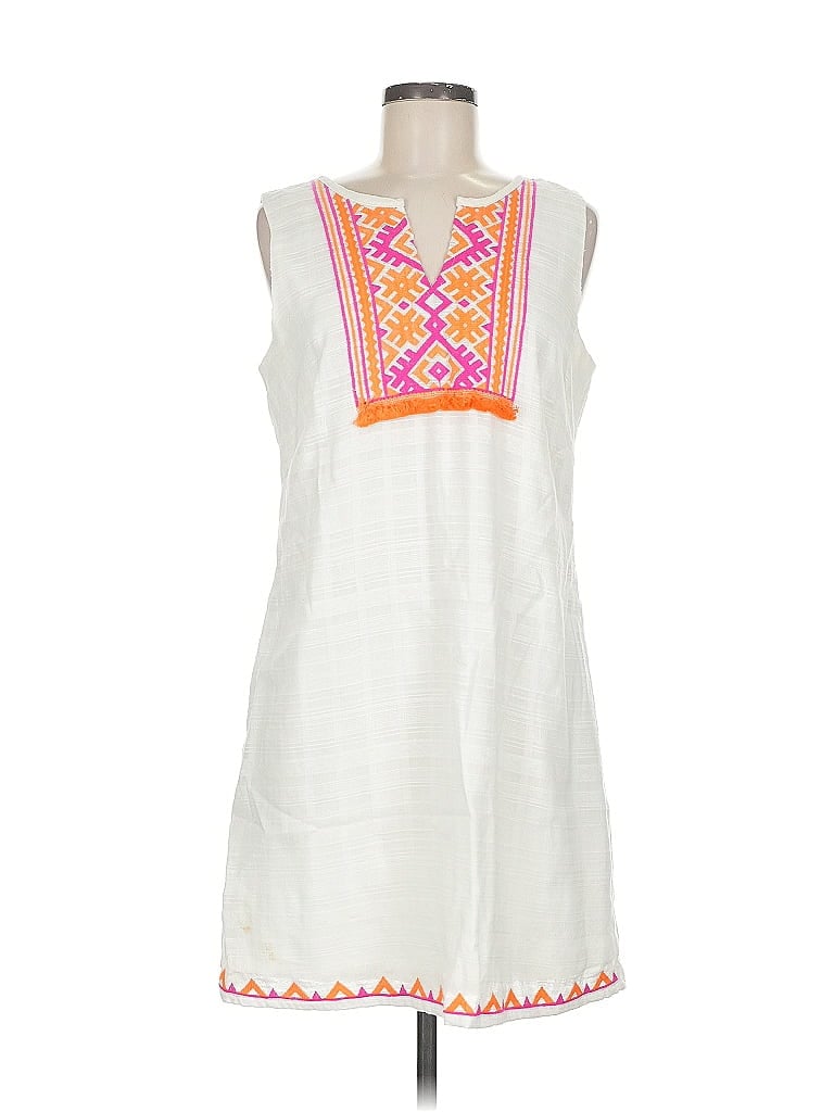 Pre-owned Jade Melody Tam Casual Dress In White