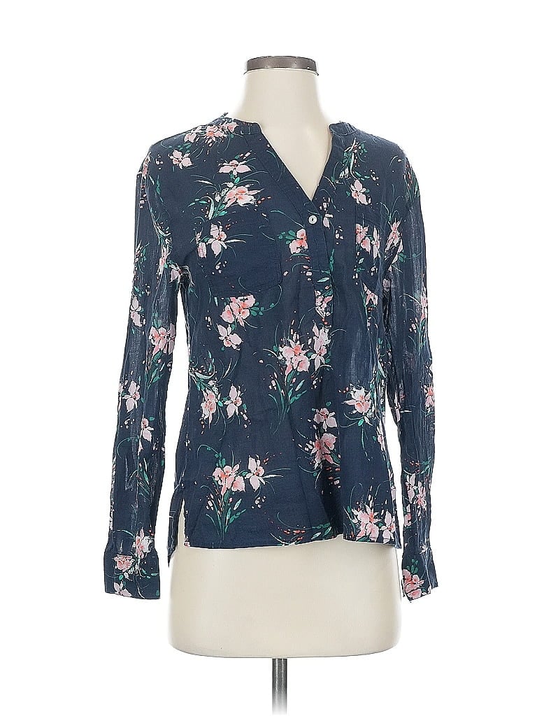 Click to view more detailed imagery on our partner's website Pre-owned Carve Designs Long Sleeve Blouse In Blue