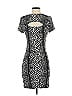 Tart Animal Print Silver Cocktail Dress Size S - photo 2