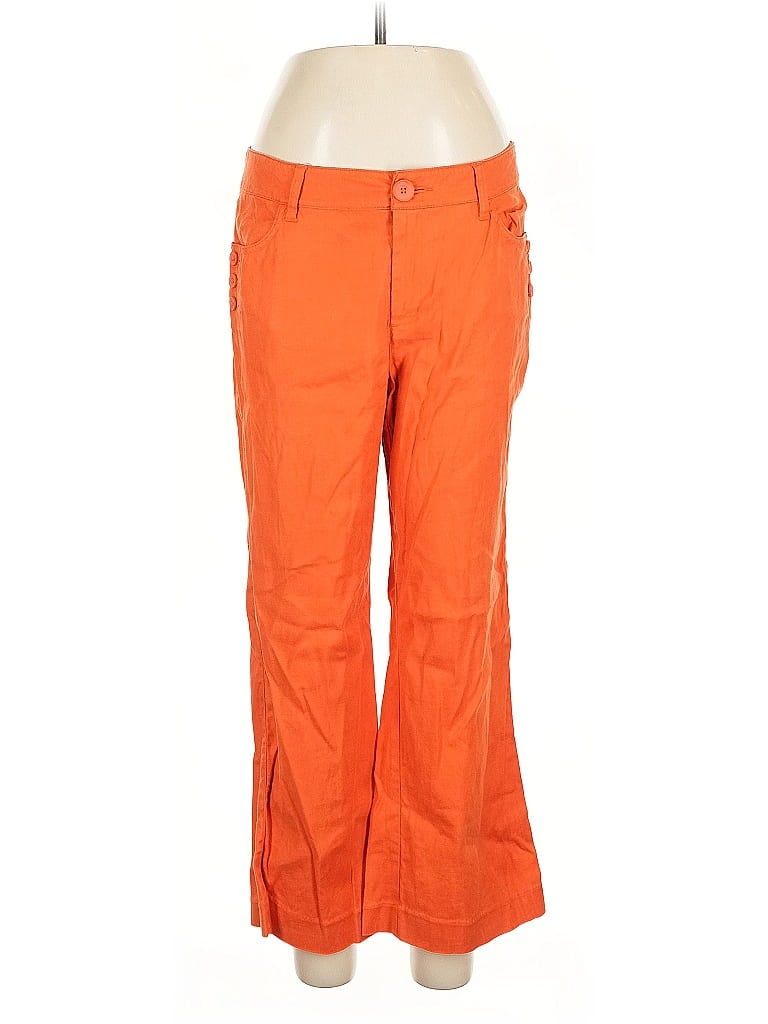 Click to view more detailed imagery on our partner's website Pre-owned Cabi Linen Pants In Orange