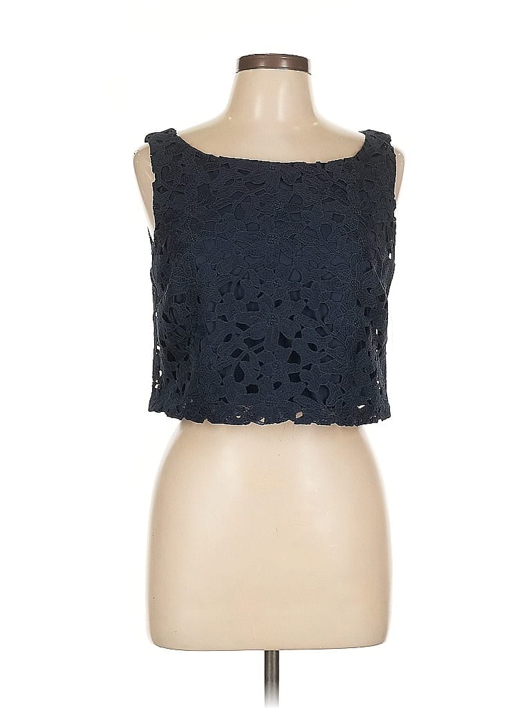 Pre-owned Jessica Simpson Sleeveless Blouse In Blue