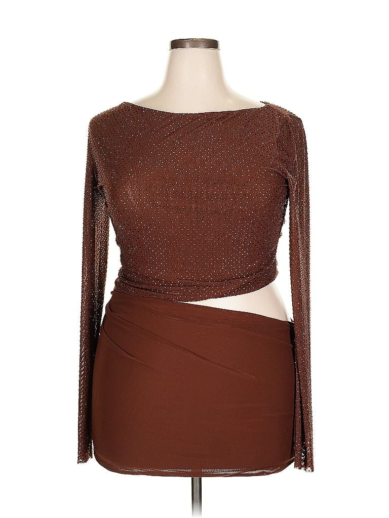 Click to view more detailed imagery on our partner's website Pre-owned Peppermayo Cocktail Dress In Brown