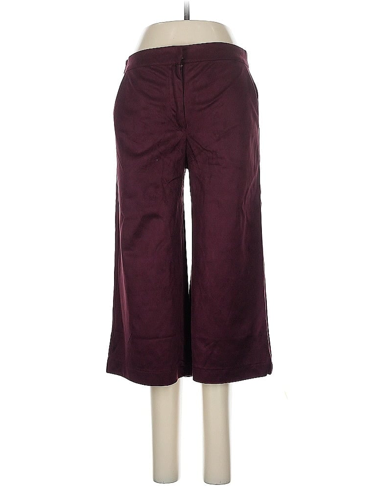 Pre-owned Forever 21 Casual Pants In Burgundy