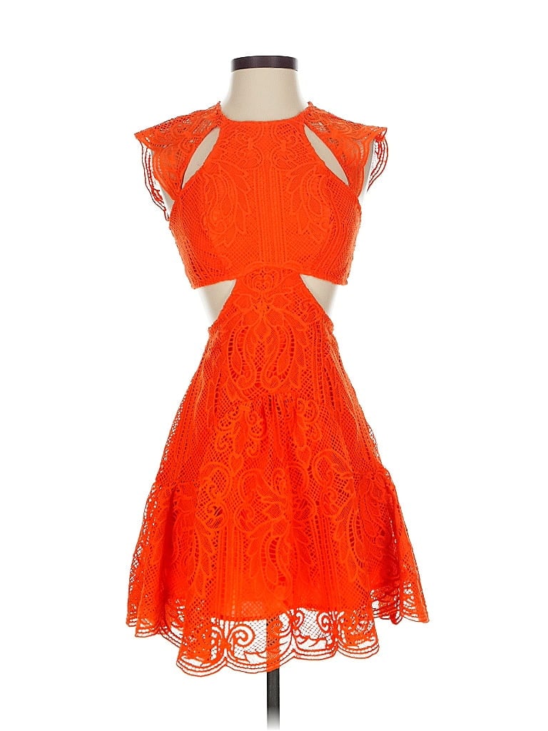 Pre-owned Asos Design Cocktail Dress In Orange