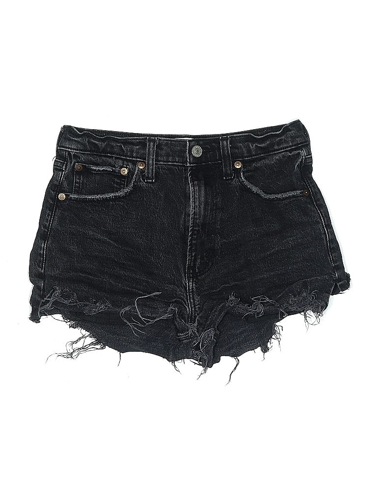 Pre-owned Abercrombie & Fitch Denim Shorts In Black