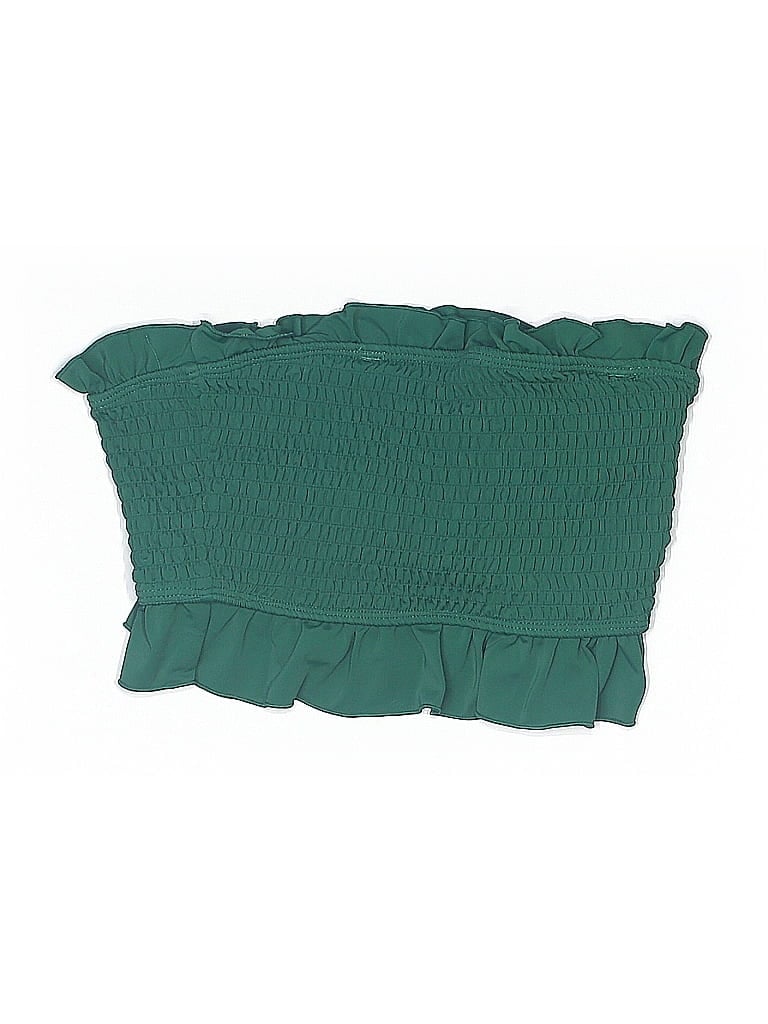 Pre-owned Unbranded Swimsuit Top Green Swimwear