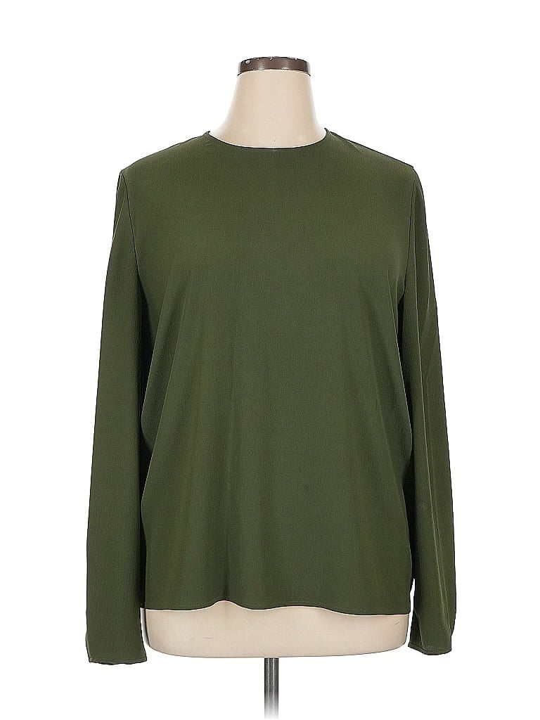 Click to view more detailed imagery on our partner's website Pre-owned Unbranded Long Sleeve Top Green Crew Neck Tops
