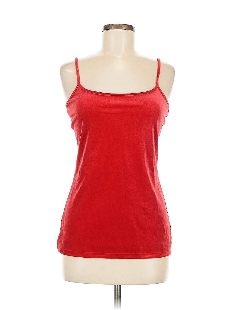 ANN TAYLOR LOFT OUTLET Pre-owned Sleeveless Top Red Scoop Neck Tops