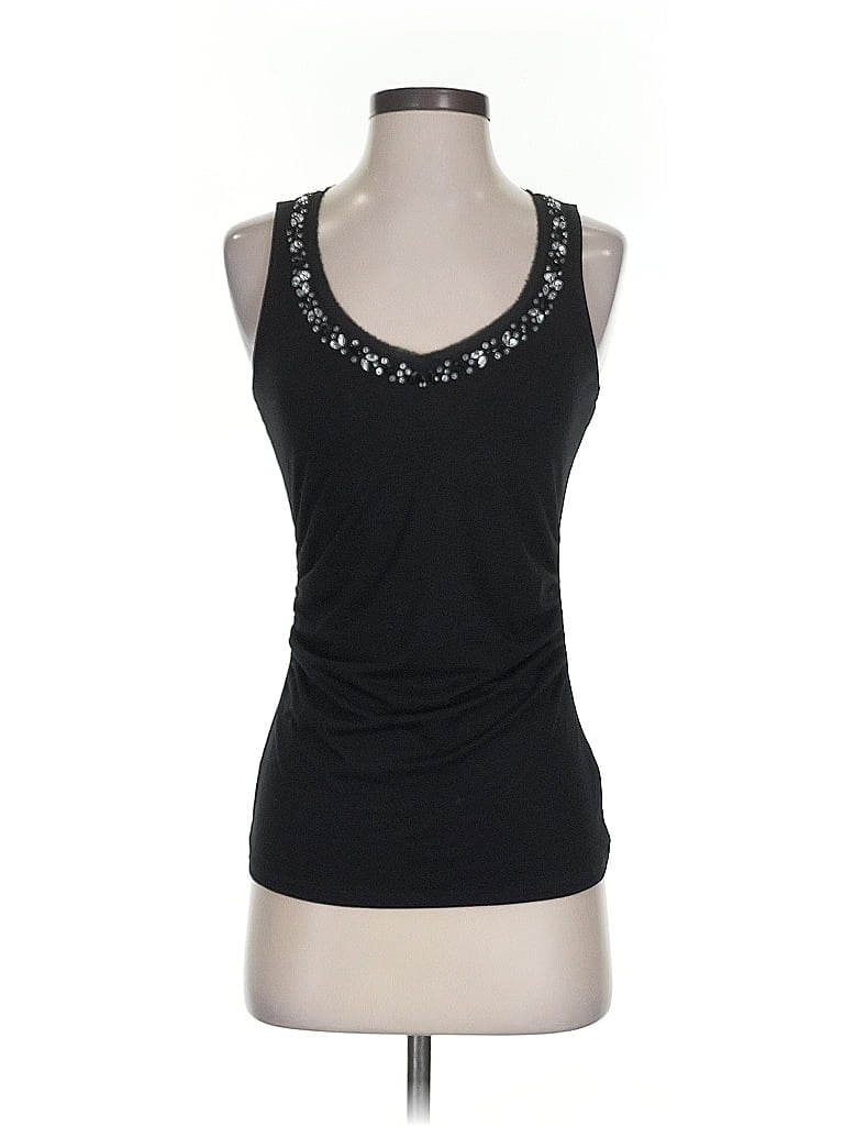 Pre-owned White House Black Market Tank Top Black Halter Neckline Tops