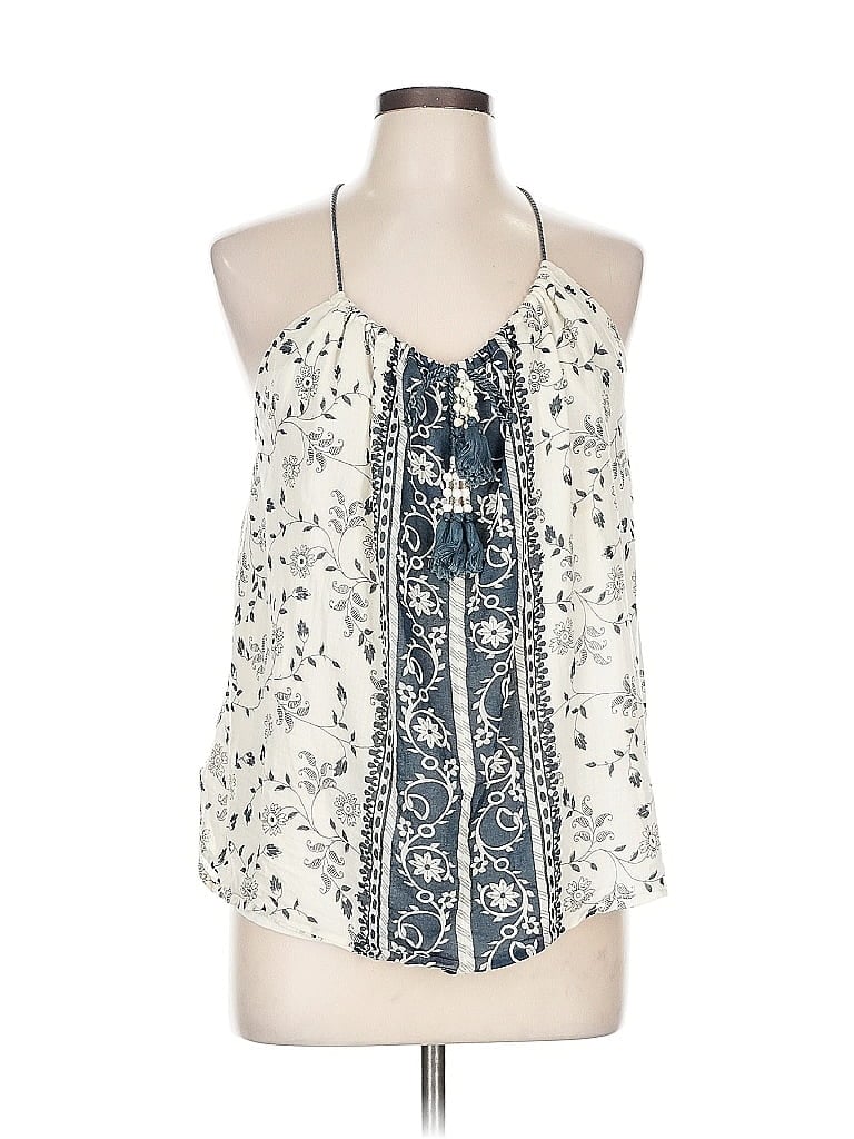 Pre-owned Love Sam Sleeveless Blouse In White