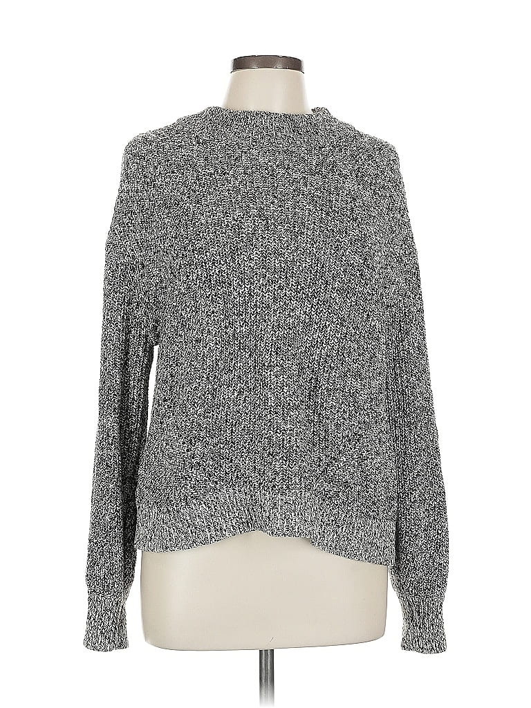 Pre-owned H&m Pullover Sweater In Gray