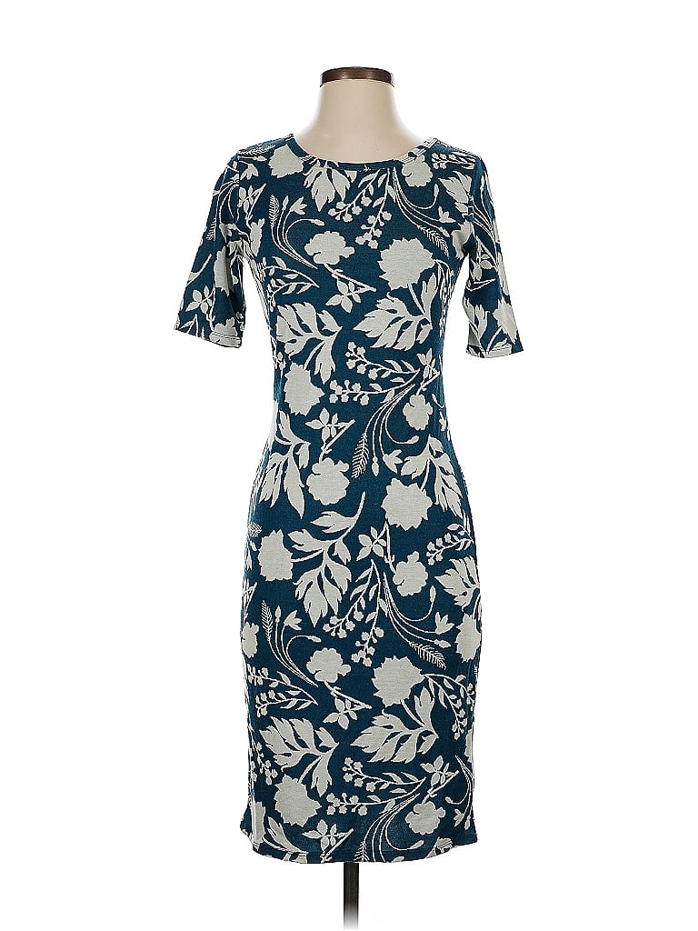 Pre-owned Lularoe Cocktail Dress In Blue