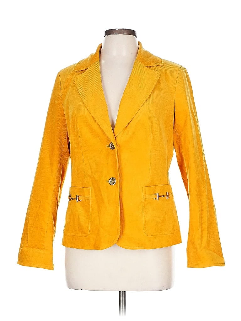 Click to view more detailed imagery on our partner's website Pre-owned Talbots Blazer Jacket In Yellow