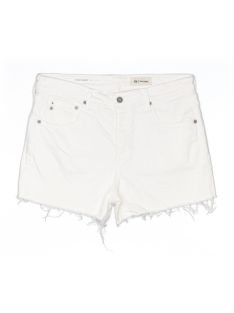 Pre-owned Adriano Goldschmied Denim Shorts In White