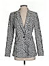 DKNY Animal Print Silver Ivory Blazer Size 4 - photo 1