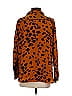 Buddy Love Animal Print Orange Long Sleeve Button-Down Shirt Size S - photo 2