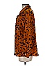 Buddy Love Animal Print Orange Long Sleeve Button-Down Shirt Size S - photo 5