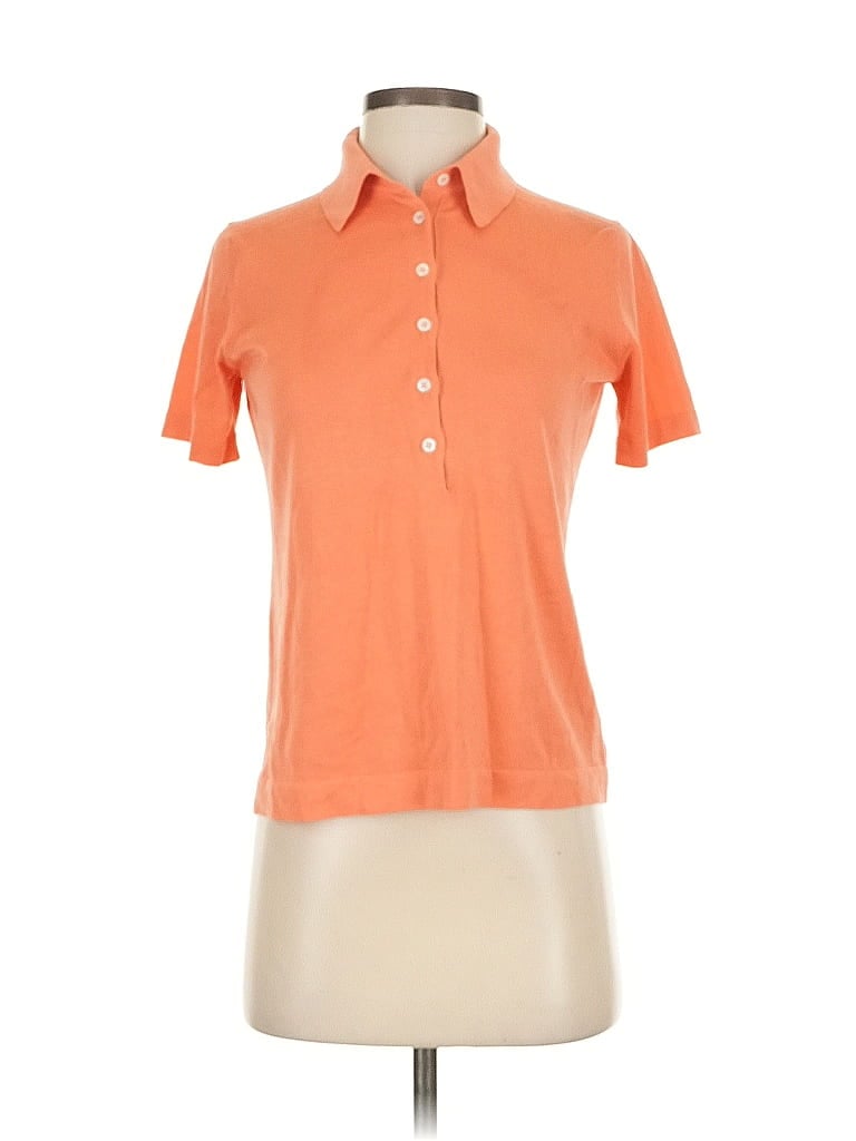 Click to view more detailed imagery on our partner's website Pre-owned Malo Short Sleeve Polo Shirt In Orange
