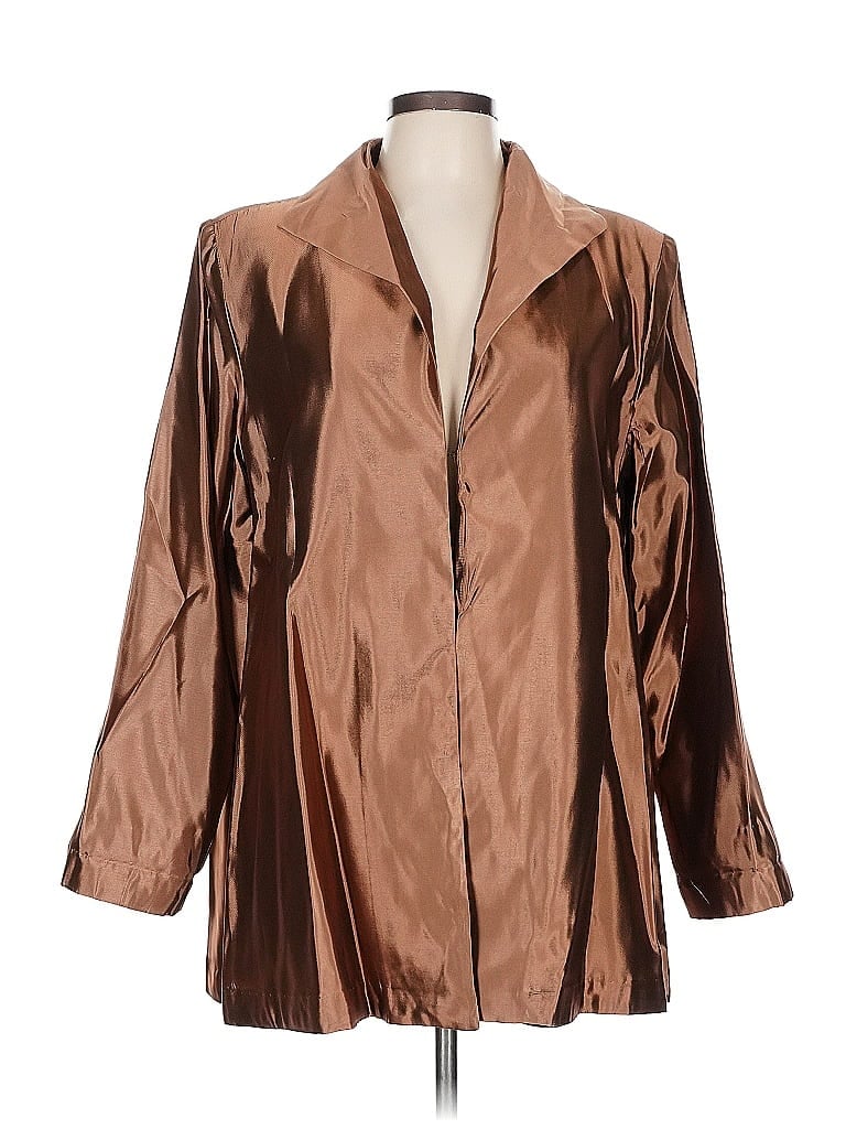 Pre-owned Jessica Mcclintock Coat In Brown