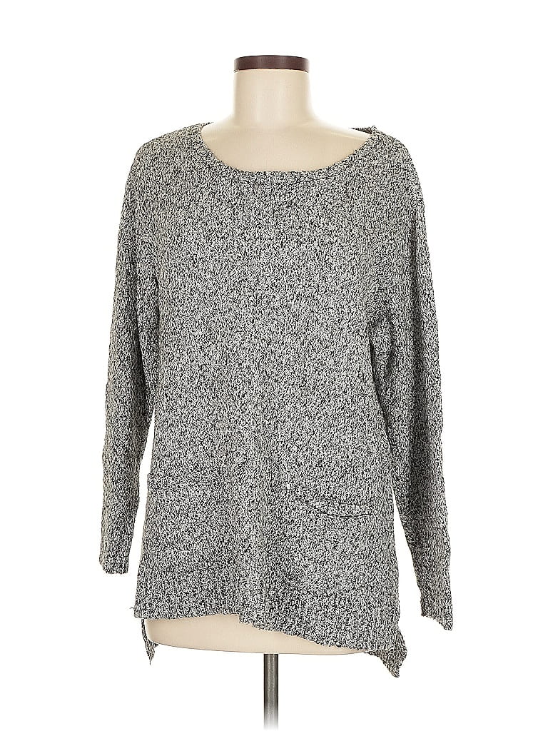 Pre-owned Jjill Pullover Sweater In Gray