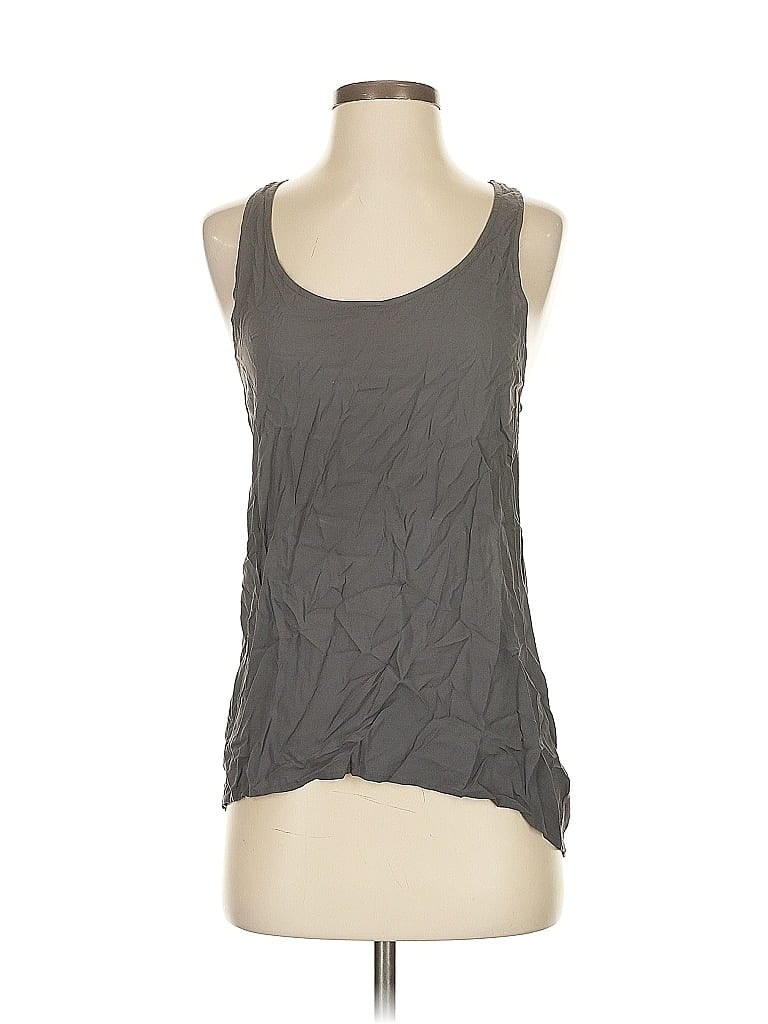 Pre-owned Adriano Goldschmied Tank Top Gray Halter Neckline Tops