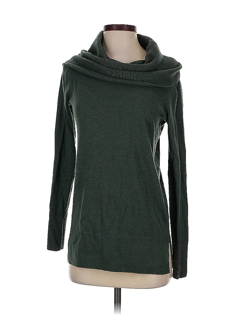 Pre-owned Ann Taylor Loft Turtleneck Sweater In Green