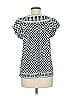 Max Studio Blue Black Short Sleeve Blouse Size M (petite) - photo 2