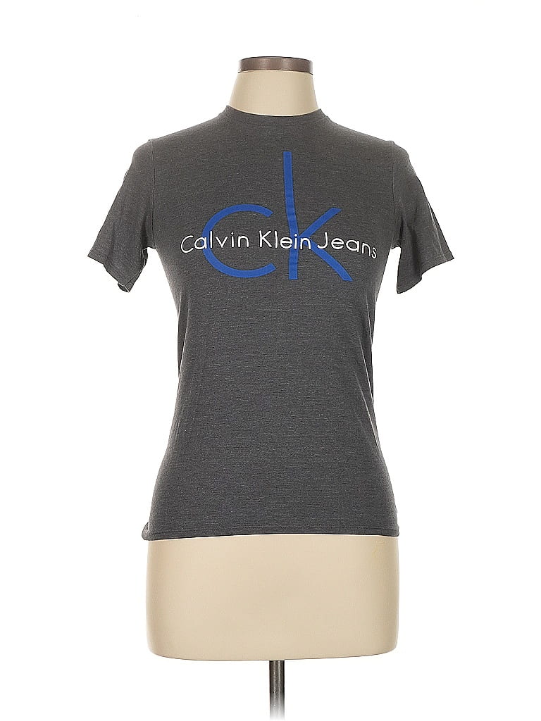 Pre-owned Calvin Klein Jeans Est.1978 Calvin Klein Jeans Short Sleeve T-shirt In Gray
