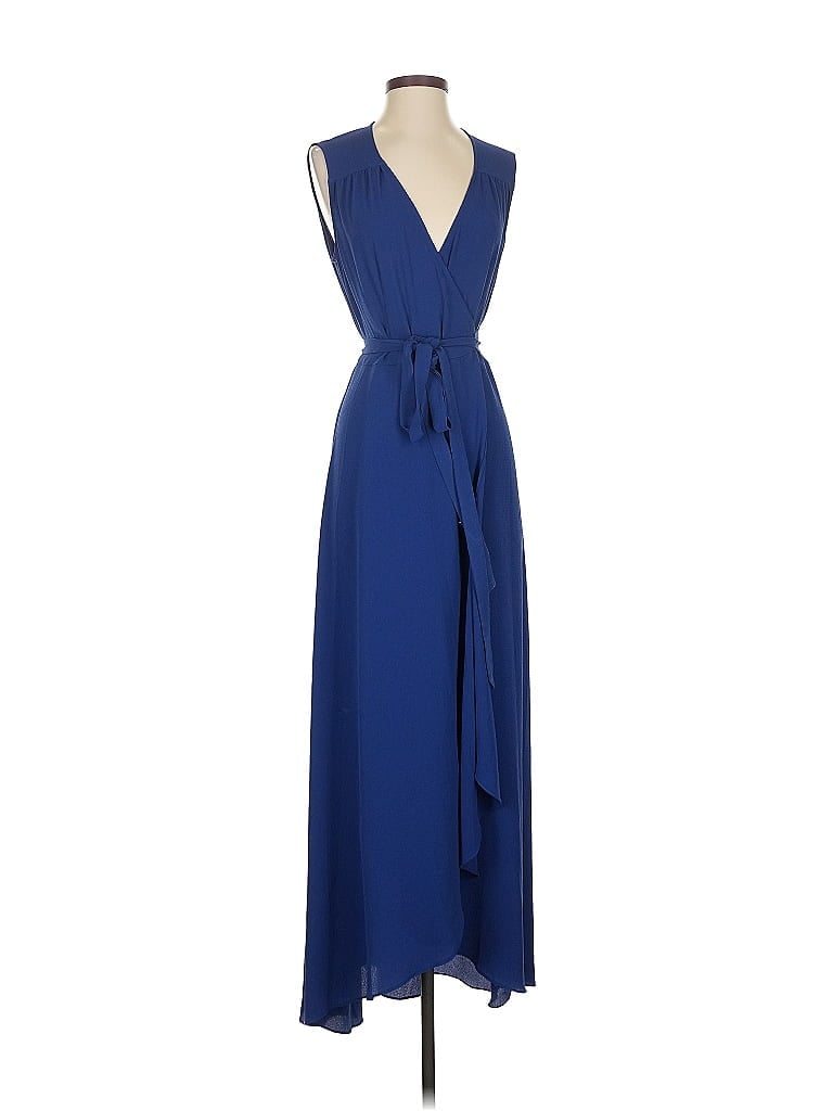 Pre-owned H By Halston Casual Dress In Blue
