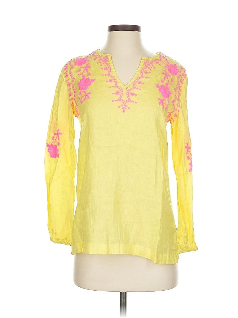 LILLY PULITZER Pre-owned Long Sleeve Blouse In Yellow
