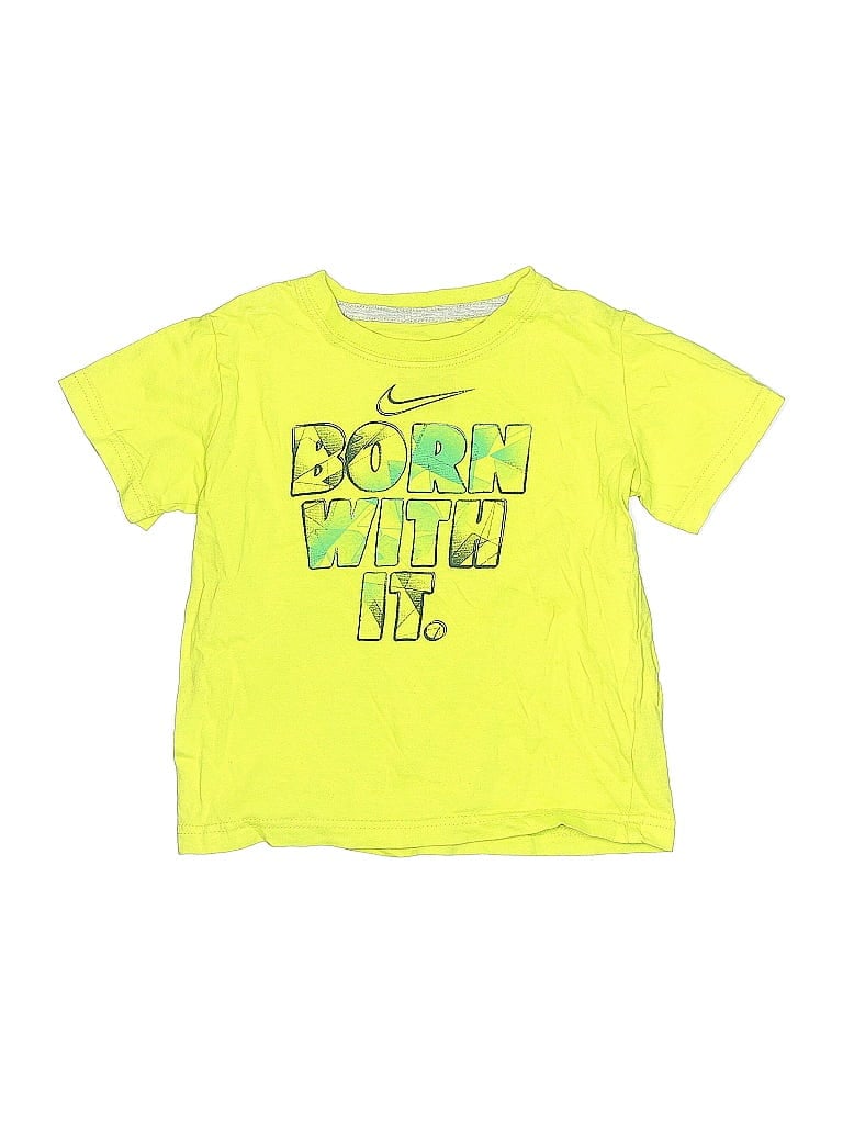 Click to view more detailed imagery on our partner's website Pre-owned Nike Kids' Active T-shirt In Yellow