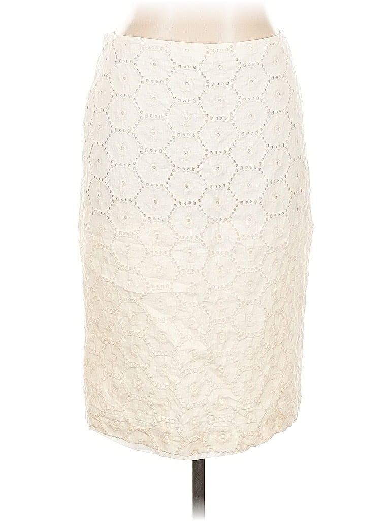 Pre-owned Ann Taylor Casual Skirt In White