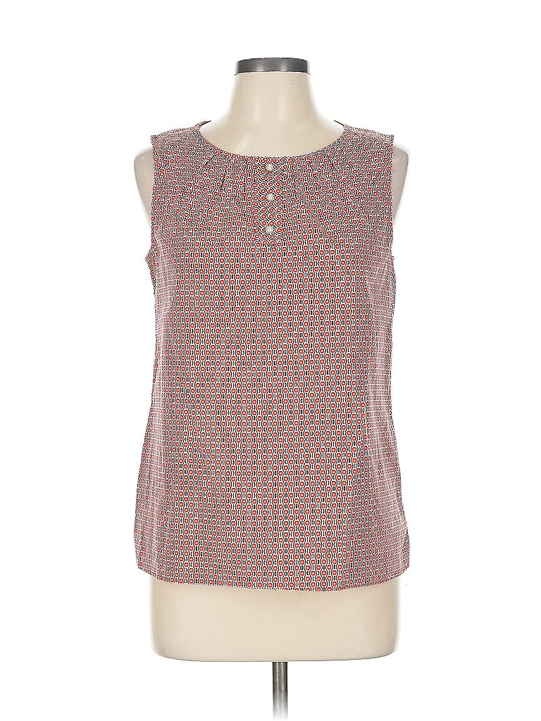 Pre-owned Talbots Sleeveless Blouse In Orange