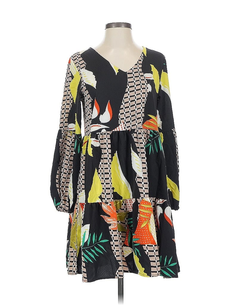 Pre-owned Unbranded Casual Dress In Black