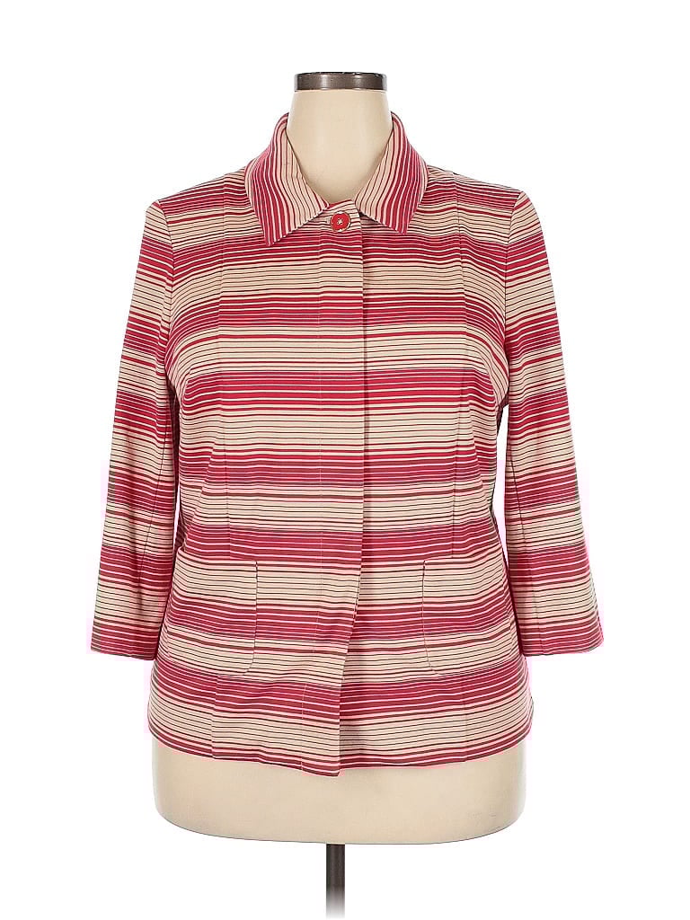 Pre-owned Doncaster Collection Blazer Jacket In Red