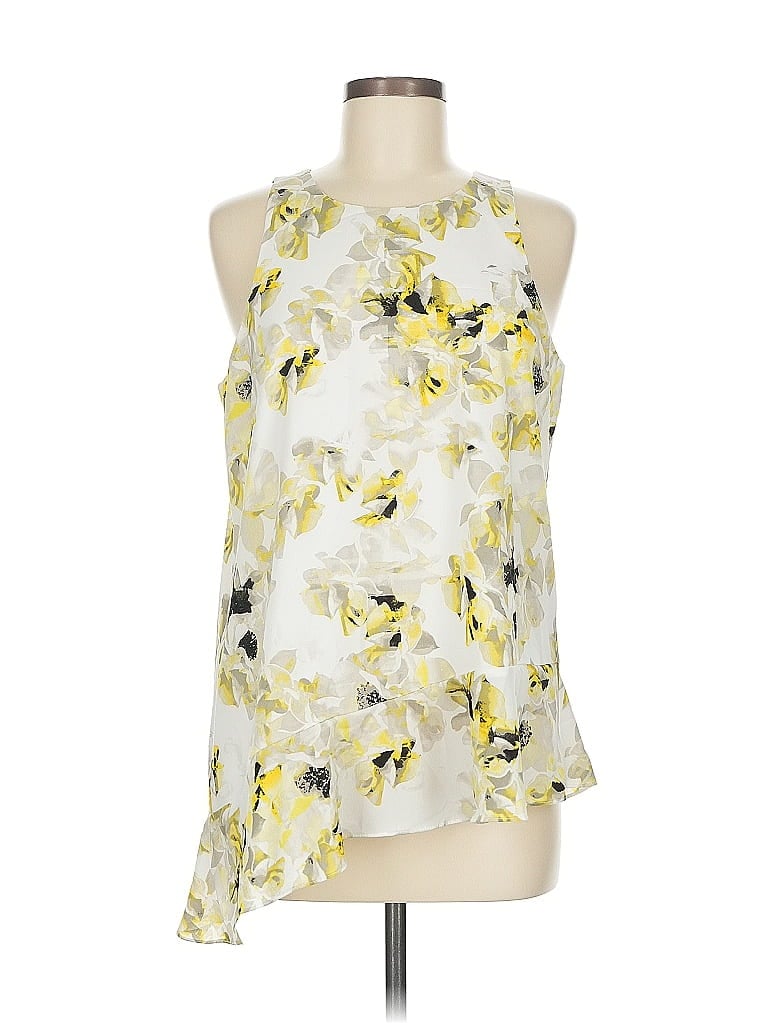 Pre-owned Dknyc Sleeveless Blouse In Yellow