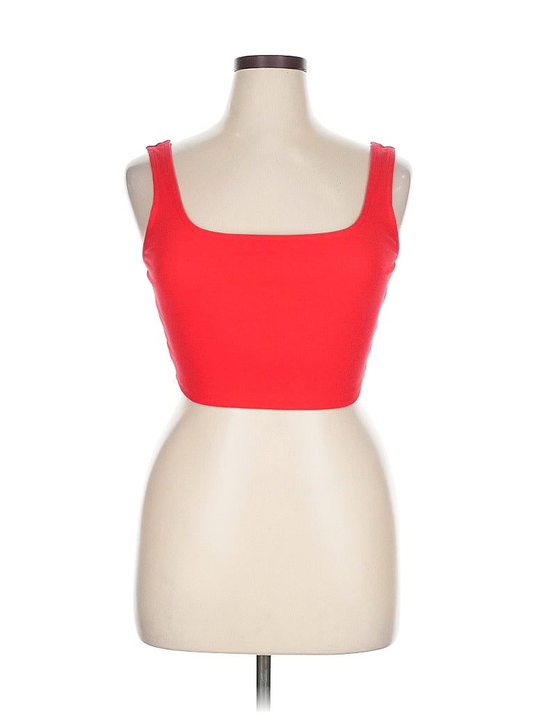 Pre-owned Fashion Nova Tank Top Red Square Neckline Tops