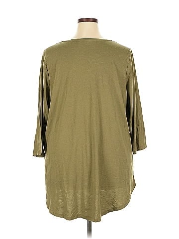 Lane Bryant 3/4 Sleeve T-Shirt (view 2)