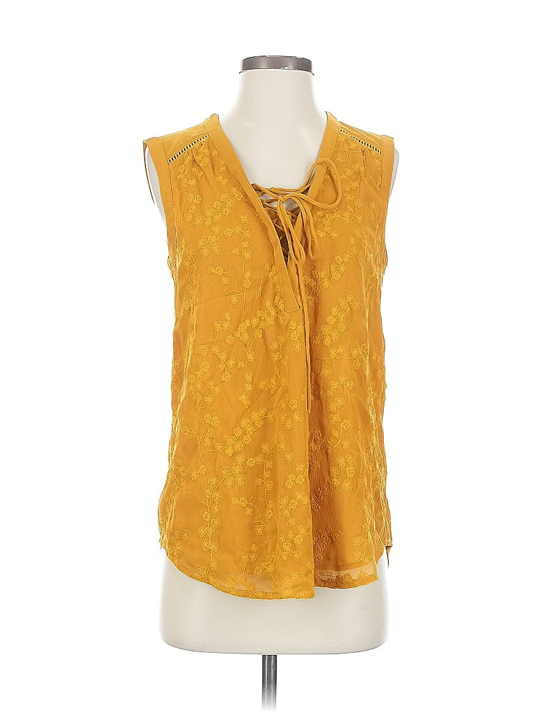 Click to view more detailed imagery on our partner's website Pre-owned Maeve Sleeveless Blouse In Orange