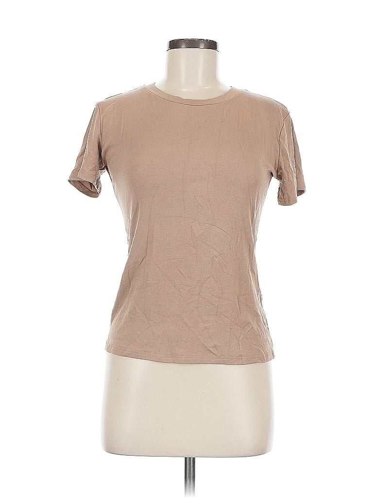 Pre-owned Unbranded Short Sleeve T-shirt In Brown