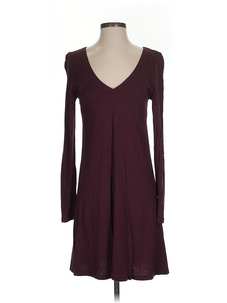 H&M Pre-owned Casual Dress In Burgundy